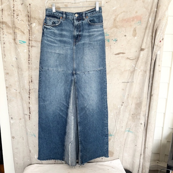 Reformation Tazz Maxi Denim Skirt - Picture 2 of 5